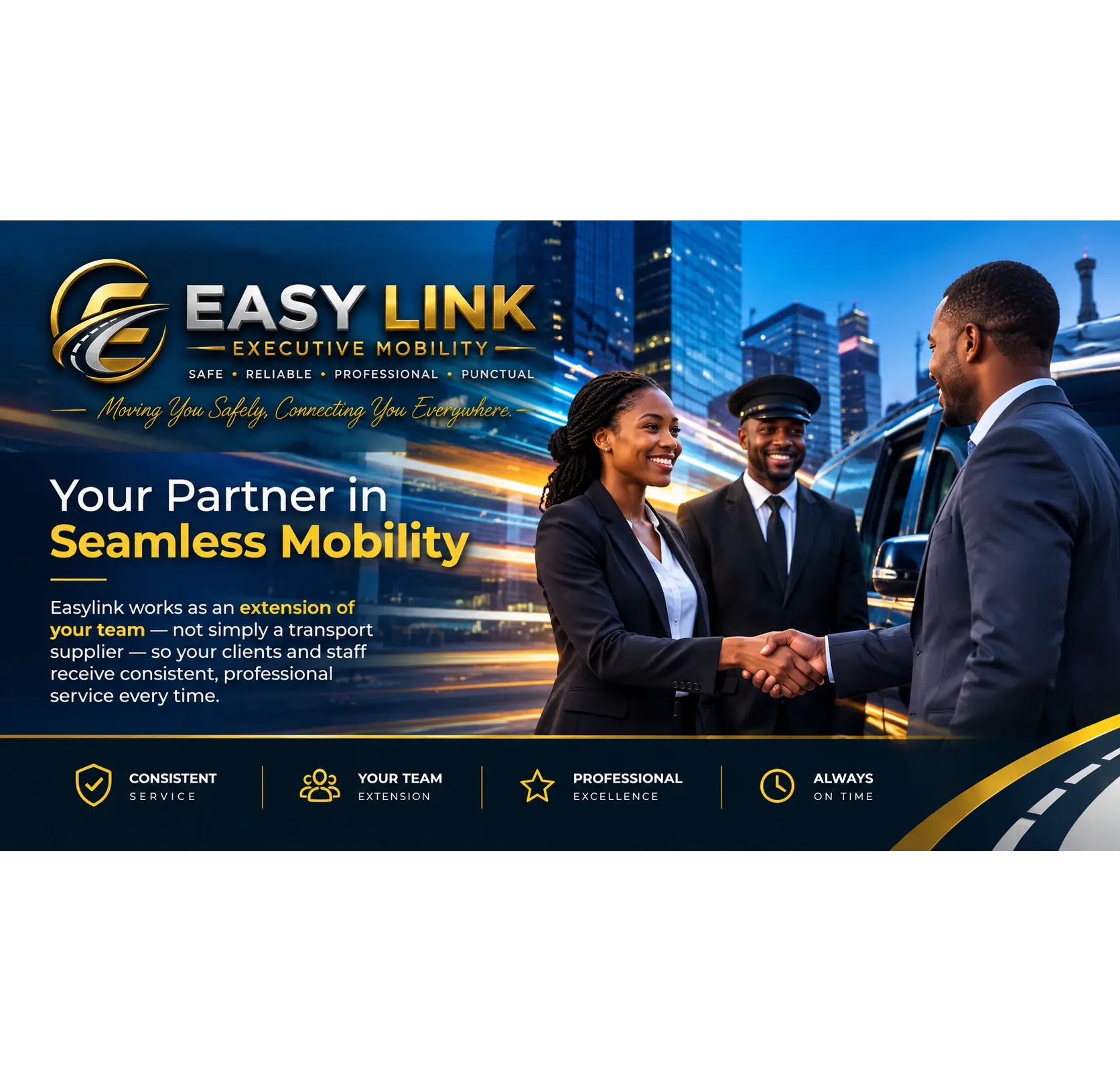 Business partners shaking hands in a meeting