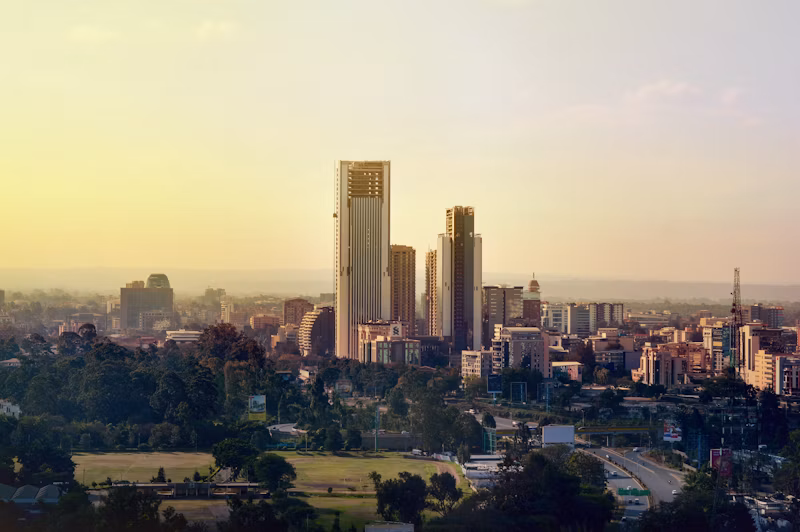 Nairobi city skyline